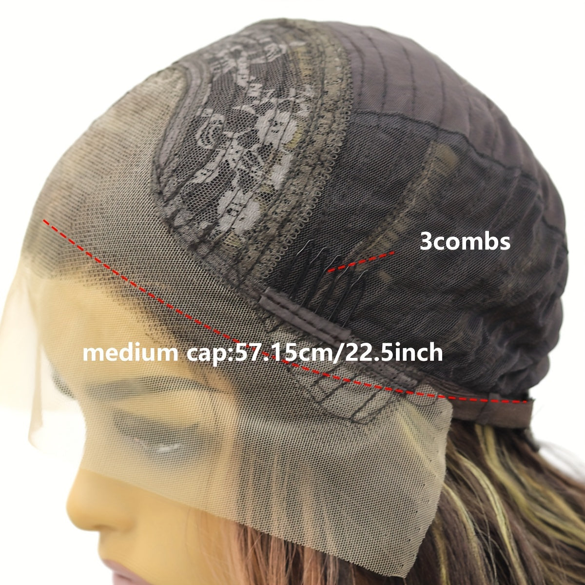 Glueless Straight Highlight Lace Front Wig