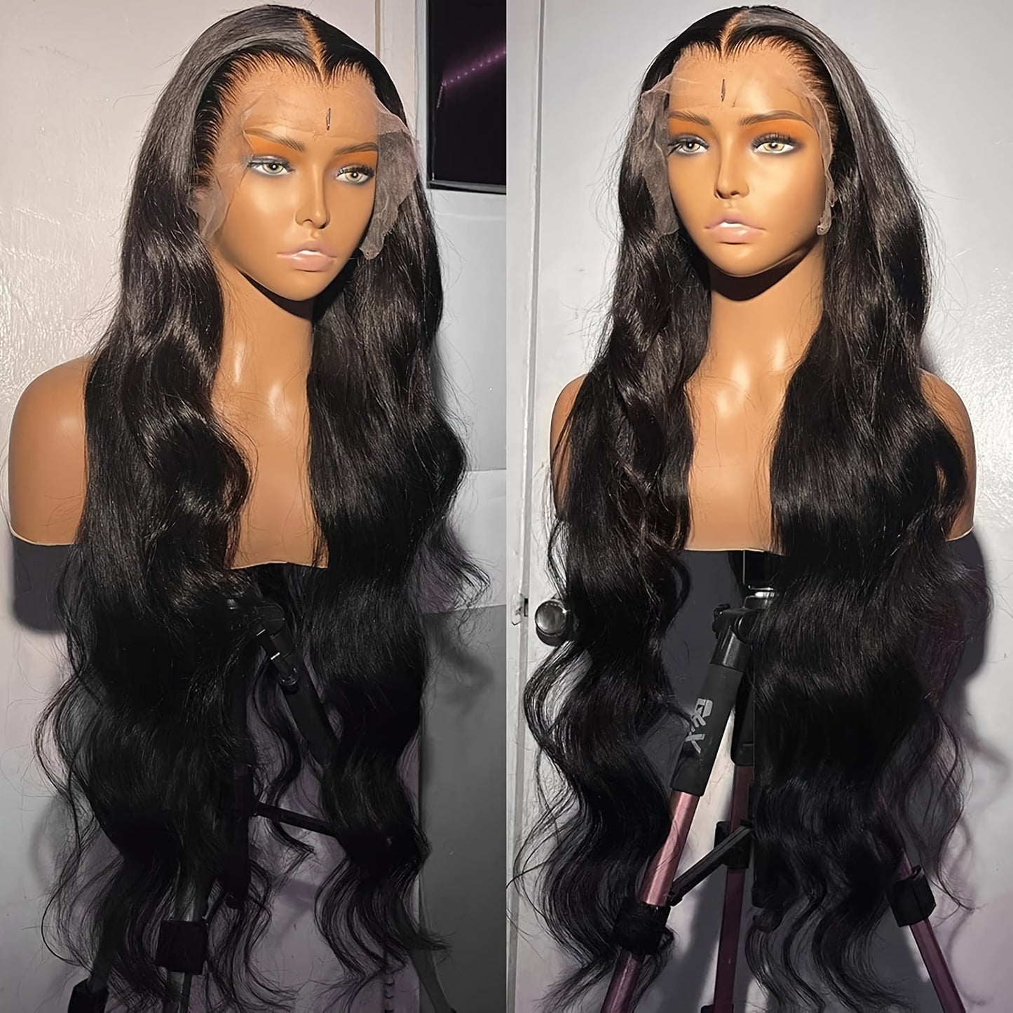 Super Thick Glueless Transparent Lace Front Hair Wigs