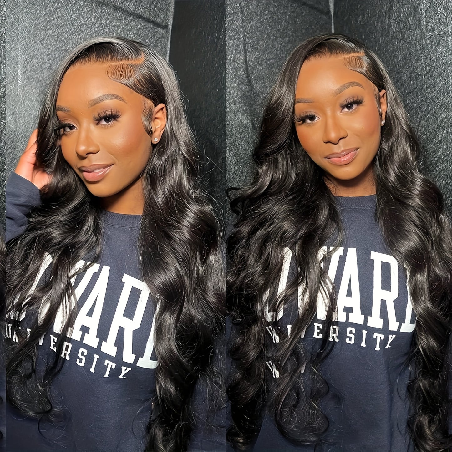 Super Thick Glueless Transparent Lace Front Hair Wigs