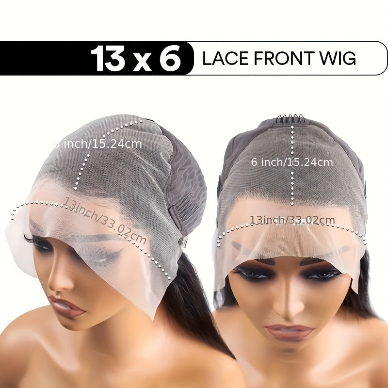 Super Thick Glueless Transparent Lace Front Hair Wigs