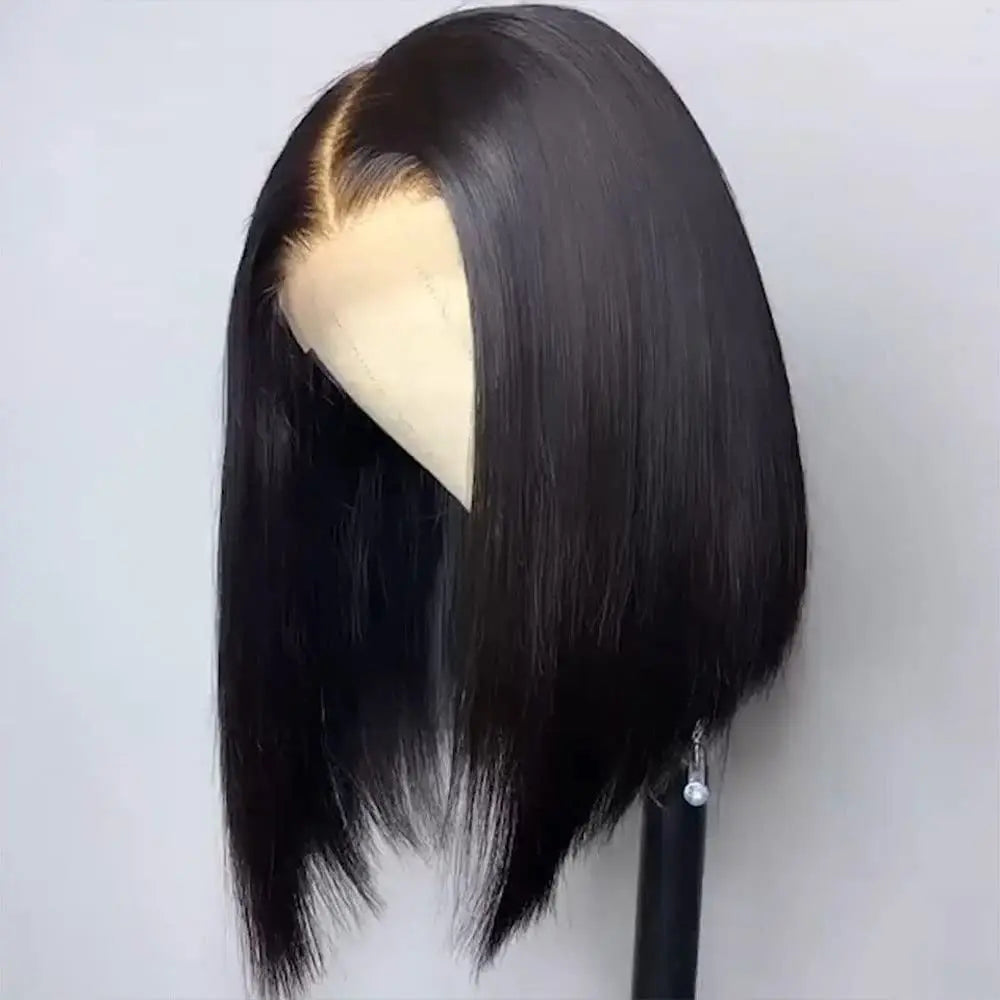 Glueless wigs T Part Lace Front Wig 13*4 Lace Front Human Hair Wigs For Women Closure Wigs 180 Density Short Straight Bob Wigs