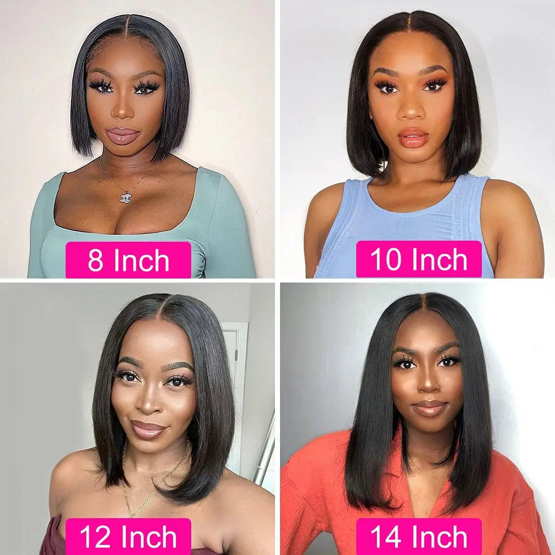 Glueless wigs T Part Lace Front Wig 13*4 Lace Front Human Hair Wigs For Women Closure Wigs 180 Density Short Straight Bob Wigs