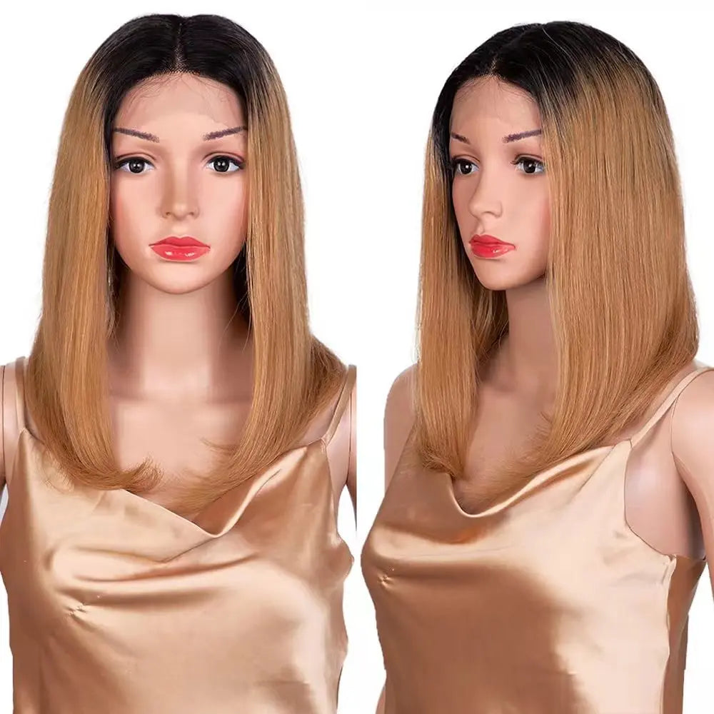 Glueless wigs T Part Lace Front Wig 13*4 Lace Front Human Hair Wigs For Women Closure Wigs 180 Density Short Straight Bob Wigs