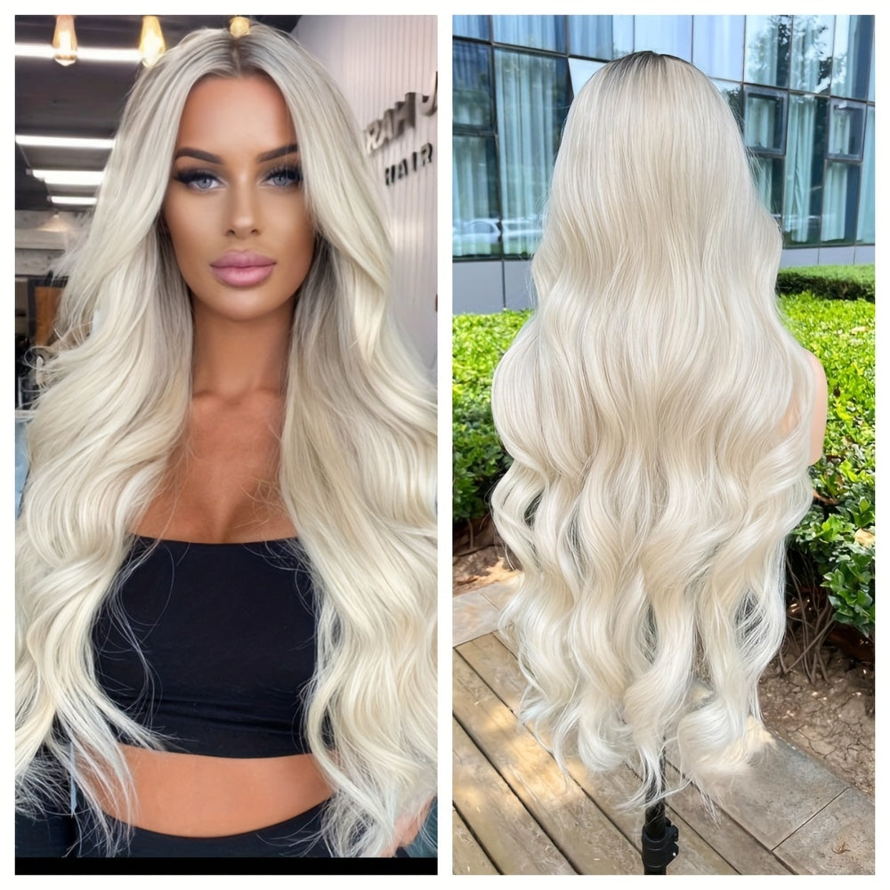Glueless Blonde Ombre Body Wave Lace Front Wigs (Pre-Plucked)
