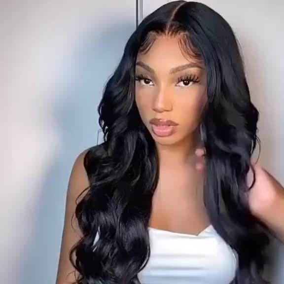 Super Thick Glueless Transparent Lace Front Hair Wigs