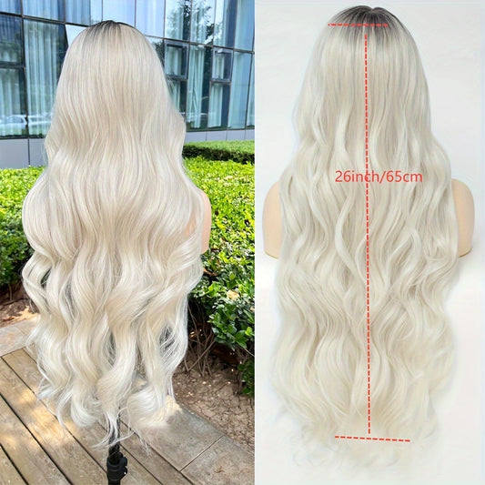 Glueless Blonde Ombre Body Wave Lace Front Wigs (Pre-Plucked)
